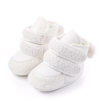 Winter Warm Toddler Boots First Walkers Newborn Baby Girls Boys Velcro Shoes Soft Sole Fur Anti-slip