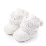 Winter Warm Toddler Boots First Walkers Newborn Baby Girls Boys Velcro Shoes Soft Sole Fur Anti-slip
