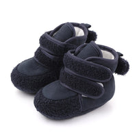 Winter Warm Toddler Boots First Walkers Newborn Baby Girls Boys Velcro Shoes Soft Sole Fur Anti-slip