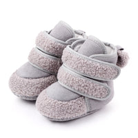 Winter Warm Toddler Boots First Walkers Newborn Baby Girls Boys Velcro Shoes Soft Sole Fur Anti-slip