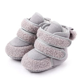 Winter Warm Toddler Boots First Walkers Newborn Baby Girls Boys Velcro Shoes Soft Sole Fur Anti-slip