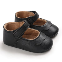 Soft Leather Baby Moccasins Shoes Newborn Rubber Sole First Walkers Floral Border Toddler Shoes Infant Girls Anti-slip Prewalker