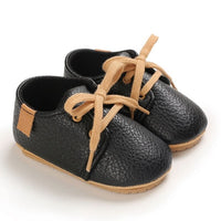 Soft Leather Baby Moccasins Shoes Newborn Rubber Sole First Walkers Floral Border Toddler Shoes Infant Girls Anti-slip Prewalker