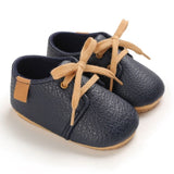 Soft Leather Baby Moccasins Shoes Newborn Rubber Sole First Walkers Floral Border Toddler Shoes Infant Girls Anti-slip Prewalker