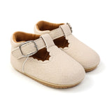 Soft Leather Baby Moccasins Shoes Newborn Rubber Sole First Walkers Floral Border Toddler Shoes Infant Girls Anti-slip Prewalker