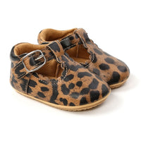 Soft Leather Baby Moccasins Shoes Newborn Rubber Sole First Walkers Floral Border Toddler Shoes Infant Girls Anti-slip Prewalker