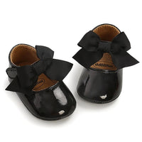 Spring Baby Shoes PU Leather Newborn Girls Shoes First Walkers Princess Bowknot Baby Prewalker