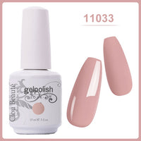 Clou Beaute Gel Nail Polish 15ml Base Foundation and No Wipe Top Coat Transparent Primer Soak off Lacquer Rose Gold Varnish