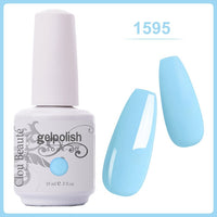 Clou Beaute Gel Nail Polish 15ml Base Foundation and No Wipe Top Coat Transparent Primer Soak off Lacquer Rose Gold Varnish