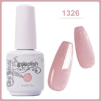 Clou Beaute Gel Nail Polish 15ml Base Foundation and No Wipe Top Coat Transparent Primer Soak off Lacquer Rose Gold Varnish