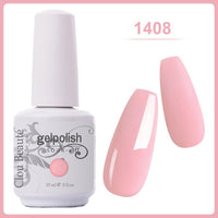 Clou Beaute Gel Nail Polish 15ml Base Foundation and No Wipe Top Coat Transparent Primer Soak off Lacquer Rose Gold Varnish