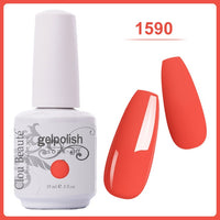 Clou Beaute Gel Nail Polish 15ml Base Foundation and No Wipe Top Coat Transparent Primer Soak off Lacquer Rose Gold Varnish