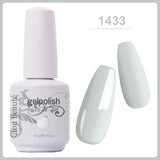 Clou Beaute Gel Nail Polish 15ml Base Foundation and No Wipe Top Coat Transparent Primer Soak off Lacquer Rose Gold Varnish