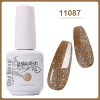 Clou Beaute Gel Nail Polish 15ml Base Foundation and No Wipe Top Coat Transparent Primer Soak off Lacquer Rose Gold Varnish