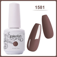 Clou Beaute Gel Nail Polish 15ml Base Foundation and No Wipe Top Coat Transparent Primer Soak off Lacquer Rose Gold Varnish