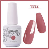 Clou Beaute Gel Nail Polish 15ml Base Foundation and No Wipe Top Coat Transparent Primer Soak off Lacquer Rose Gold Varnish