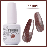 Clou Beaute Gel Nail Polish 15ml Base Foundation and No Wipe Top Coat Transparent Primer Soak off Lacquer Rose Gold Varnish