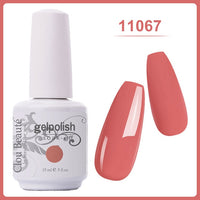 Clou Beaute Gel Nail Polish 15ml Base Foundation and No Wipe Top Coat Transparent Primer Soak off Lacquer Rose Gold Varnish