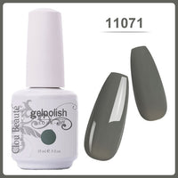 Clou Beaute Gel Nail Polish 15ml Base Foundation and No Wipe Top Coat Transparent Primer Soak off Lacquer Rose Gold Varnish