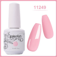 Clou Beaute Gel Nail Polish 15ml Base Foundation and No Wipe Top Coat Transparent Primer Soak off Lacquer Rose Gold Varnish