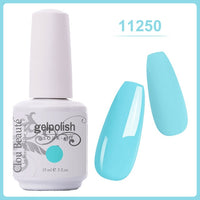 Clou Beaute Gel Nail Polish 15ml Base Foundation and No Wipe Top Coat Transparent Primer Soak off Lacquer Rose Gold Varnish
