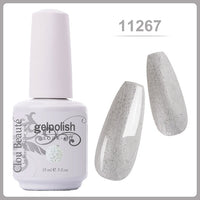 Clou Beaute Gel Nail Polish 15ml Base Foundation and No Wipe Top Coat Transparent Primer Soak off Lacquer Rose Gold Varnish