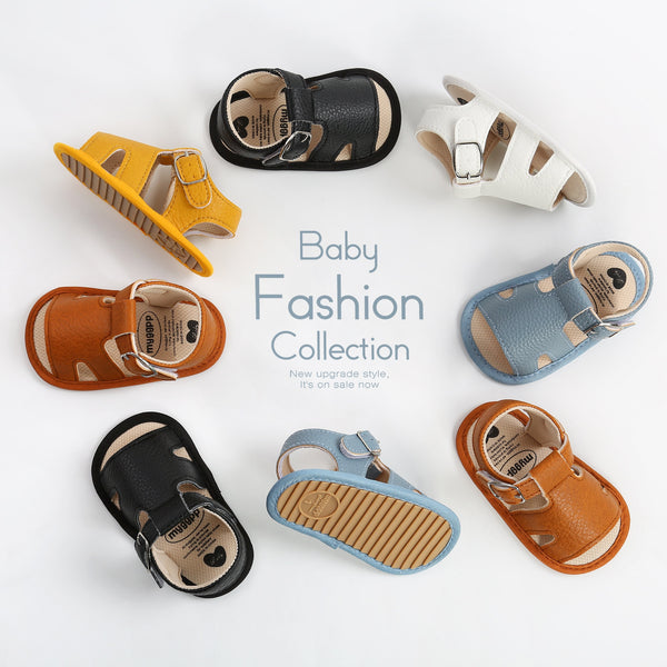 Soft Leather Baby Sandals Shoes Toddlers Summer Little Shoes 0-18M Sandal For Girl Newborns anti-slip Breathable Footwear