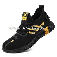 High Quality Men's Boots Safety Shoes Steel Toe Puncture-Proof Work Boots Lightweight Safety Work Shoes Men Indestructible Shoes