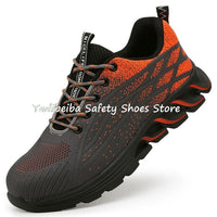 High Quality Men's Boots Safety Shoes Steel Toe Puncture-Proof Work Boots Lightweight Safety Work Shoes Men Indestructible Shoes