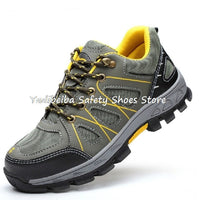 High Quality Men's Boots Safety Shoes Steel Toe Puncture-Proof Work Boots Lightweight Safety Work Shoes Men Indestructible Shoes