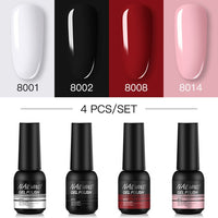 NAILWIND Manicure Gel Set 6Pcs/Kit 8ml Hybrid Semi Permanent UV LED Base Top Coat Nail Gel For Nail Art Gel Nail Polish Set