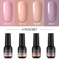 NAILWIND Manicure Gel Set 6Pcs/Kit 8ml Hybrid Semi Permanent UV LED Base Top Coat Nail Gel For Nail Art Gel Nail Polish Set