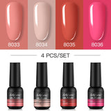 NAILWIND Manicure Gel Set 6Pcs/Kit 8ml Hybrid Semi Permanent UV LED Base Top Coat Nail Gel For Nail Art Gel Nail Polish Set