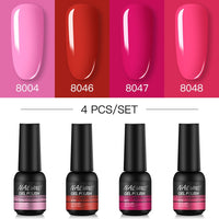 NAILWIND Manicure Gel Set 6Pcs/Kit 8ml Hybrid Semi Permanent UV LED Base Top Coat Nail Gel For Nail Art Gel Nail Polish Set