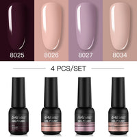 NAILWIND Manicure Gel Set 6Pcs/Kit 8ml Hybrid Semi Permanent UV LED Base Top Coat Nail Gel For Nail Art Gel Nail Polish Set