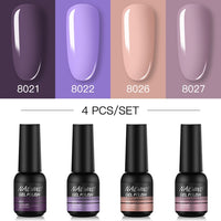 NAILWIND Manicure Gel Set 6Pcs/Kit 8ml Hybrid Semi Permanent UV LED Base Top Coat Nail Gel For Nail Art Gel Nail Polish Set