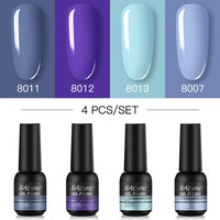 NAILWIND Manicure Gel Set 6Pcs/Kit 8ml Hybrid Semi Permanent UV LED Base Top Coat Nail Gel For Nail Art Gel Nail Polish Set