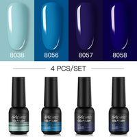 NAILWIND Manicure Gel Set 6Pcs/Kit 8ml Hybrid Semi Permanent UV LED Base Top Coat Nail Gel For Nail Art Gel Nail Polish Set