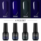NAILWIND Manicure Gel Set 6Pcs/Kit 8ml Hybrid Semi Permanent UV LED Base Top Coat Nail Gel For Nail Art Gel Nail Polish Set