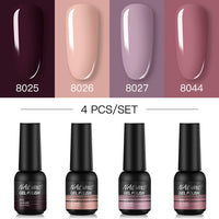 NAILWIND Manicure Gel Set 6Pcs/Kit 8ml Hybrid Semi Permanent UV LED Base Top Coat Nail Gel For Nail Art Gel Nail Polish Set