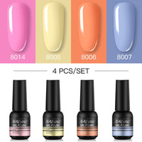 NAILWIND Manicure Gel Set 6Pcs/Kit 8ml Hybrid Semi Permanent UV LED Base Top Coat Nail Gel For Nail Art Gel Nail Polish Set
