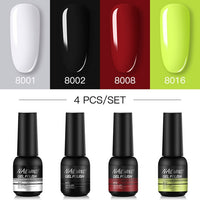 NAILWIND Manicure Gel Set 6Pcs/Kit 8ml Hybrid Semi Permanent UV LED Base Top Coat Nail Gel For Nail Art Gel Nail Polish Set