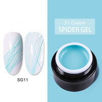 BORN PRETTY Metallic Gel Nail Polish Flower Painting Carving Gel Soak Off UV LED Polish Nail Art Gel Varnish Wire Spider Gel