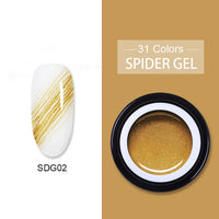 BORN PRETTY Metallic Gel Nail Polish Flower Painting Carving Gel Soak Off UV LED Polish Nail Art Gel Varnish Wire Spider Gel