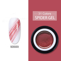 BORN PRETTY Metallic Gel Nail Polish Flower Painting Carving Gel Soak Off UV LED Polish Nail Art Gel Varnish Wire Spider Gel