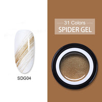 BORN PRETTY Metallic Gel Nail Polish Flower Painting Carving Gel Soak Off UV LED Polish Nail Art Gel Varnish Wire Spider Gel