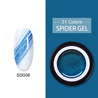 BORN PRETTY Metallic Gel Nail Polish Flower Painting Carving Gel Soak Off UV LED Polish Nail Art Gel Varnish Wire Spider Gel