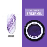 BORN PRETTY Metallic Gel Nail Polish Flower Painting Carving Gel Soak Off UV LED Polish Nail Art Gel Varnish Wire Spider Gel