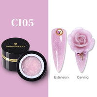 BORN PRETTY Metallic Gel Nail Polish Flower Painting Carving Gel Soak Off UV LED Polish Nail Art Gel Varnish Wire Spider Gel