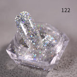 Nail Art DIY New Hot Platinum Powder 3D Mixed 8 Color Nail Dust Sets Glitter Siliver Sequins Flakes Manicure Decoration